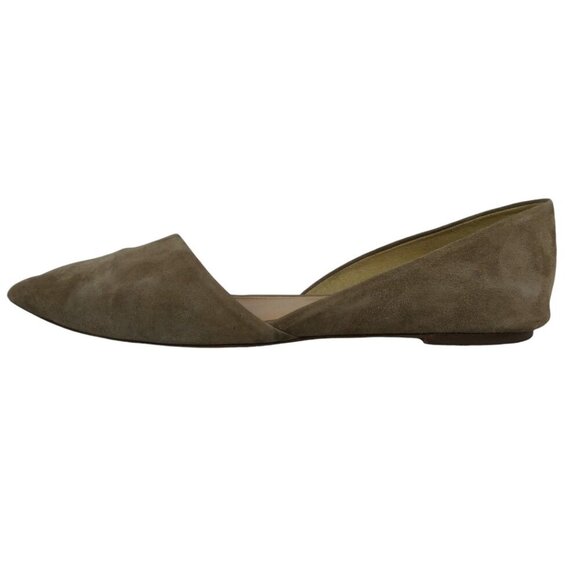 J.Crew Suede D'Orsay Ballet Flats Shoes Women’s Size 9 #1439 - Picture 3 of 8